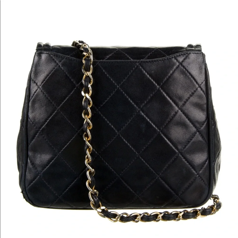 Chanel CC Diamond Quilted Single Flap Bag - Picture 4 of 5